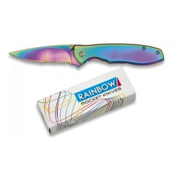 Navaja RAINBOW Multicolor - SPECTRUM Rainbow CUCHILLO TITANIUM